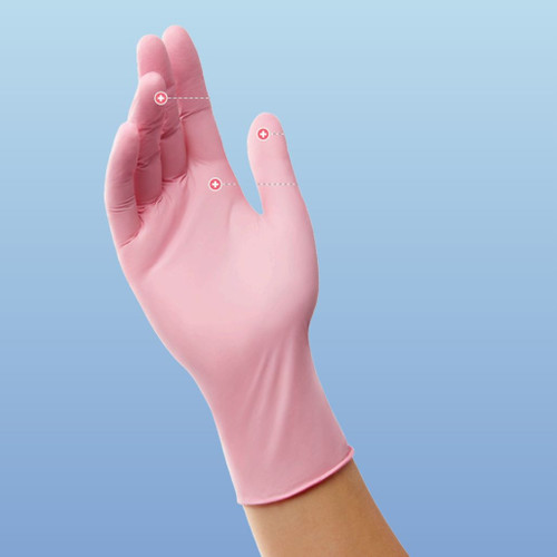 Pink Pearl Generation Pink Sense Nitrile Exam Gloves, 3.5 mil, 250/Box
