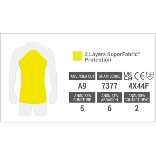 299.400.399 キヌ　エプロン HexArmor AP322 Cut Level 9 Protective Apron, 24