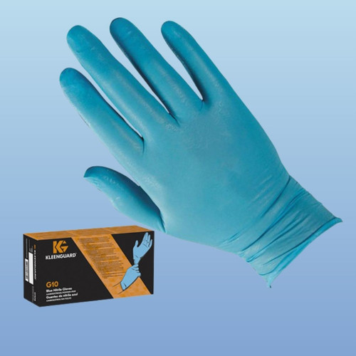 Kimberly Clark 57372 Kleenguard G10 Blue Nitrile Gloves, 6.0 mil