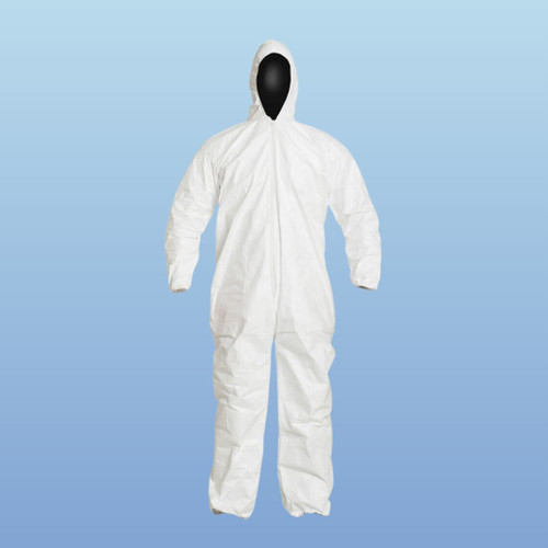 Tyvek IC180S IsoClean Coveralls, elastic wrist, ankle & hood, 25/case
