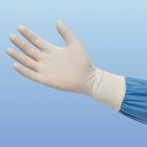 Medline 12" White Nitrile Cleanroom Glove, Class 100, 1000/case