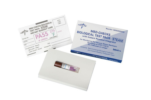 Biological Steam Test Pack, Instant Read, 30/case