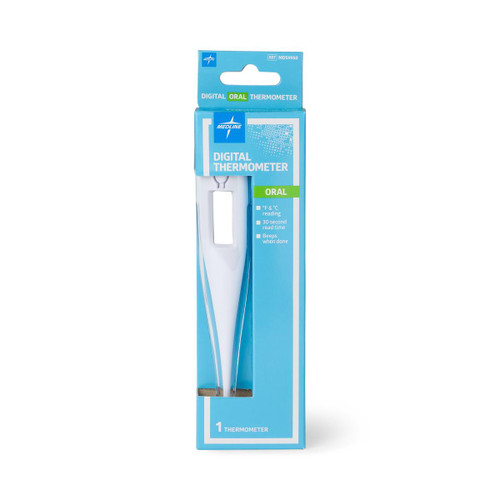 60-Second Oral Digital Stick Thermometer (200 Piece) 10 Box per case Medline