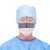 Medline ASTM Level 3 Procedure Face Mask with Eye Shield, Pink/White, 100/case (NON27710EL)