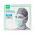 Medline Surgical Face Mask with Ties and Anti-Fog Adhesive Tape, Green