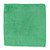 Medline Microfiber Cleaning Cloth, 12" x 12", Medium-Weight, Green