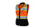 Kishigo Premium Black Series Women's Heavy Duty Surveyors Vest, Orange (S5022)