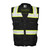 Kishigo Enhanced Visibility Professional Utility Black Safety Vest (B500)