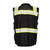 Kishigo Enhanced Visibility Professional Utility Black Safety Vest (B500)