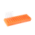Dynarex Reversible Microcentrifuge Tube Rack for 0.5mL and 1.5mL Tubes, Orange, 60-Place