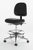 Cramer ESD Fusion r+ Lab Chair, Cleanroom ISO Class 5, Black, 4-way Adjust, Desk or High Height