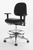 Cramer ESD Fusion r+ Lab Chair, Cleanroom ISO Class 5, Black, 4-way Adjust, Desk or High Height