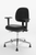 Cramer ESD Fusion Lab Chair, Cleanroom ISO Class 5, Black, 4-way Adjust, Desk or High Height