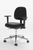 Cramer ESD Fusion Lab Chair, Cleanroom ISO Class 5, Black, 4-way Adjust, Desk or High Height