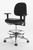 Cramer ESD Fusion Lab Chair, Cleanroom ISO Class 5, Black, 4-way Adjust, Desk or High Height