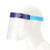 Medline  Disposable Face Shield with Foam Top and Elastic Band, Full Length, 7" Long, 24/box