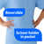 Medline AngelStat Style 630 Unisex Reversible V-Neck Scrub Top with 2 Pockets, 3 Color Options