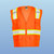 Kishigo 1164 Class 2 Solid Front/Mesh Back Orange Safety Vest