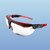 UVEX S3851 Uvex Avatar OTG Safety Glasses, Anti-Fog Clear Lens, Red Frame