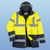 US466 Portwest US466 Insulated Hi-Vis Contrast Traffic Jacket (Lime/Navy)