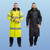 UH447YBRL Portwest UH447 Reversible Class 3 Hi-Vis Rain Coat, Yellow/Black