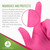 Dynarex 6723 AloeSkin Pink Nitrile Medical Exam Gloves