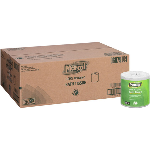 15706080 Marcal 2 Ply Toilet Tissue, 336 sheets /roll,  48 rolls /case