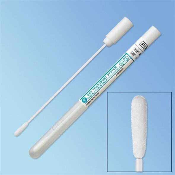 Puritan Medical Products  Sterile HydraFlock Flocked Swab with Transport Tube, Elongated Tip, 500/case