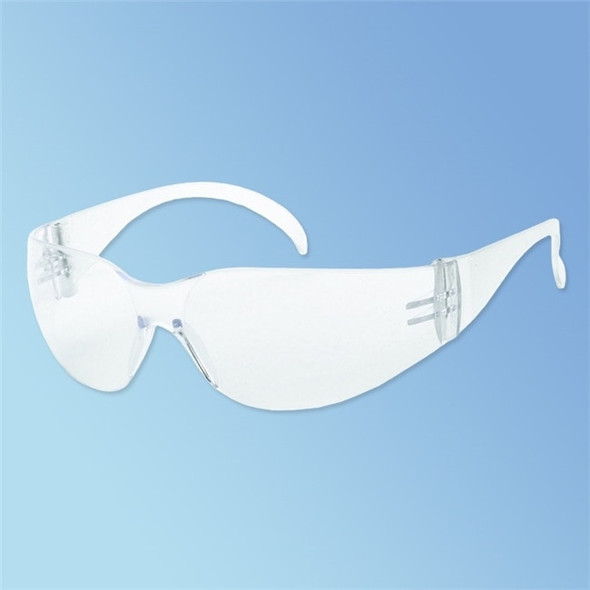 INOX 1715Q/C F-1 Wrap-Around Safety Glasses, Clear Lens, 12/box
