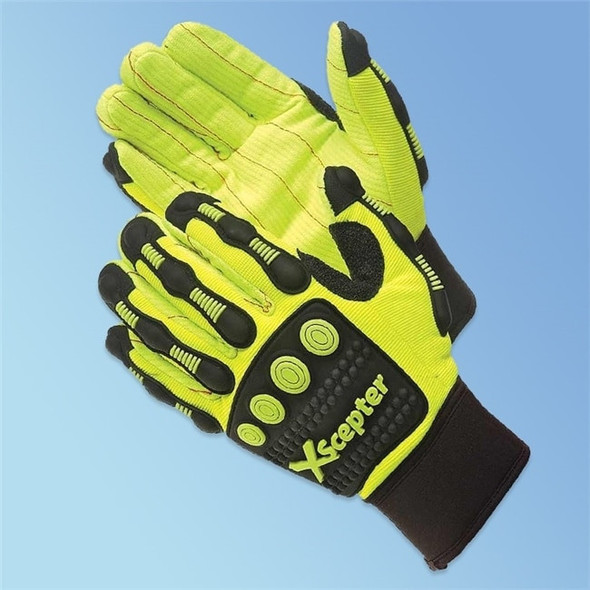 Liberty Safety 0928 DayBreaker XScepter Anti Impact Gloves, Cotton Cord Palm, 1/pair