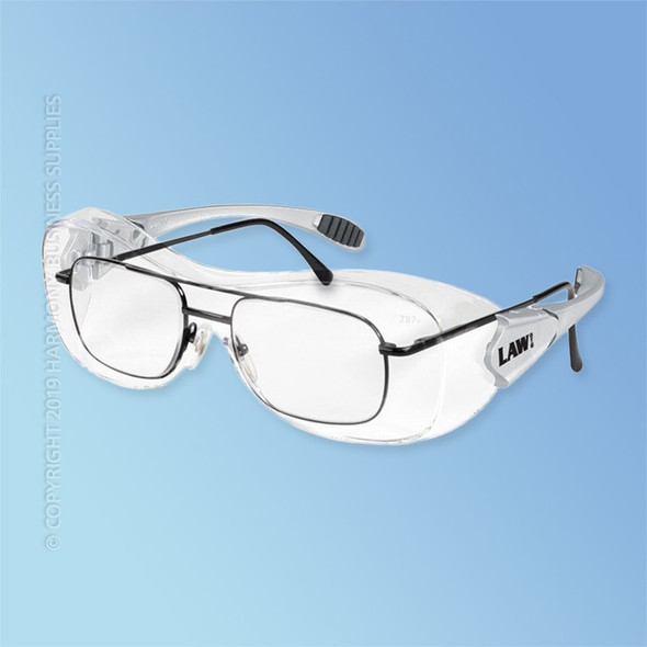 OG110AF MCR Safety Law OTG Safety Glasses, Anti-Fog Clear Lens, ea