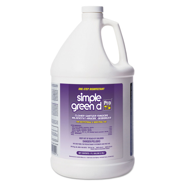   Simple Green d Pro 5 Disinfectant, 1 gallon, ea