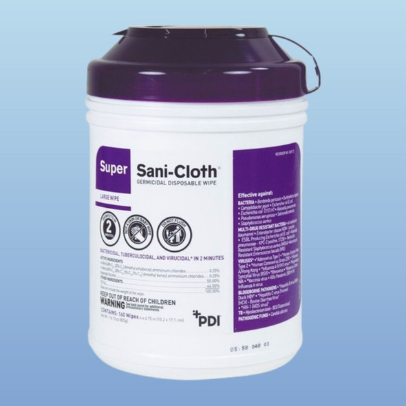 PDI Healthcare Q55172 Super Sani-Cloth Germicidal Wipe