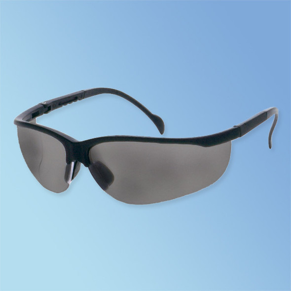 INOX 1717C iNOX Magnum Safety Glasses, Clear Lens, Black Frame, 12/case