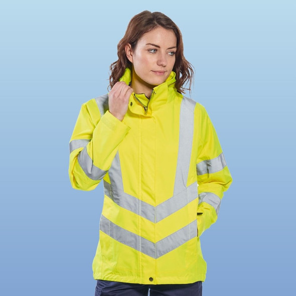  LW70YERL Portwest LW70 Ladies Hi-Vis Breathable Safety Jacket, Yellow