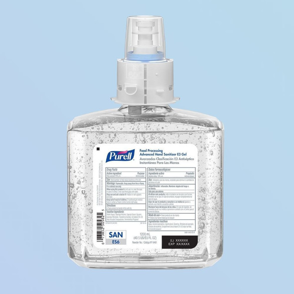 6461-02 Purell ES6 Advanced Hand Sanitizer E3 Gel Refill, 1200 ml, 2/case 6461-02 Purell ES6 Advanced Hand Sanitizer E3 Gel Refill, 1200 ml, 2/case