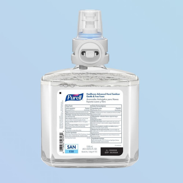 7751-02 Purell ES8 Advanced Hand Sanitizer Gentle & Free Foam Refill, 1200 ml, 2/case 7751-02 Purell ES8 Advanced Hand Sanitizer Gentle & Free Foam Refill, 1200 ml, 2/case