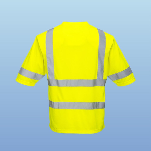   Portwest S393 Dayton Class 3 Safety Pocket T-Shirt, Yellow