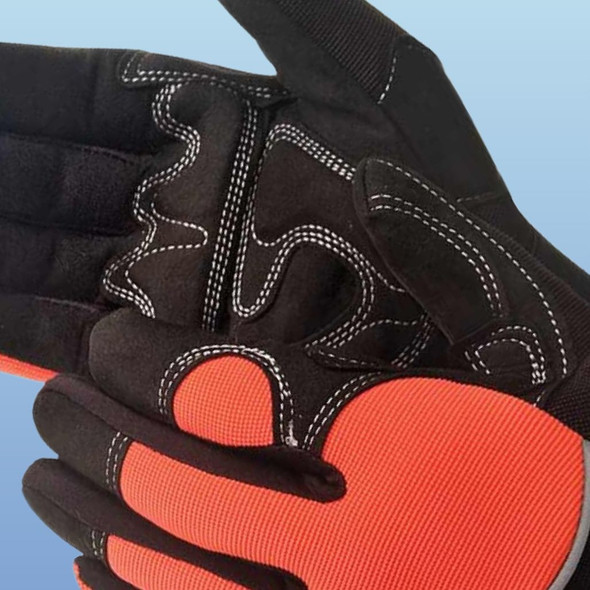 Liberty Safety  Crimson Warrior Mechanic's Gloves, Orange, 1/pair