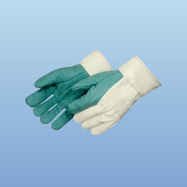 Liberty Safety 4571B Green Hot Mill Glove, Double Palm, Burlap Reinforced Lining, LG, 12/pair