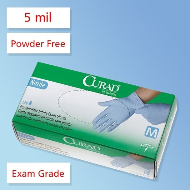 curad powder free exam gloves