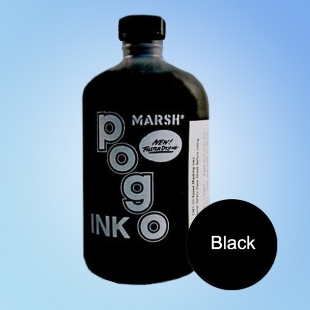   Marsh Black Pogo Printer Ink, pint