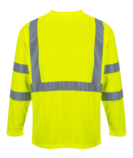  S191 Portwest S191 Long Sleeve Safety T-Shirt, Yellow or Orange