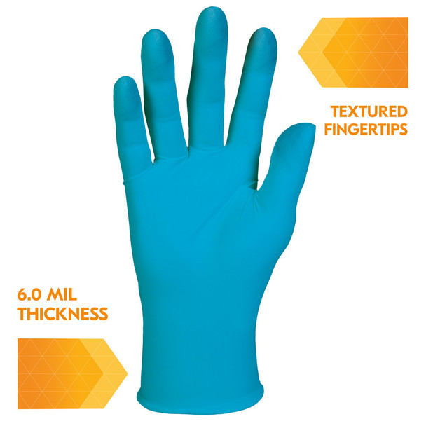 Kimberly Clark 57372 Kleenguard G10 Blue Nitrile Gloves, 6.0 mil