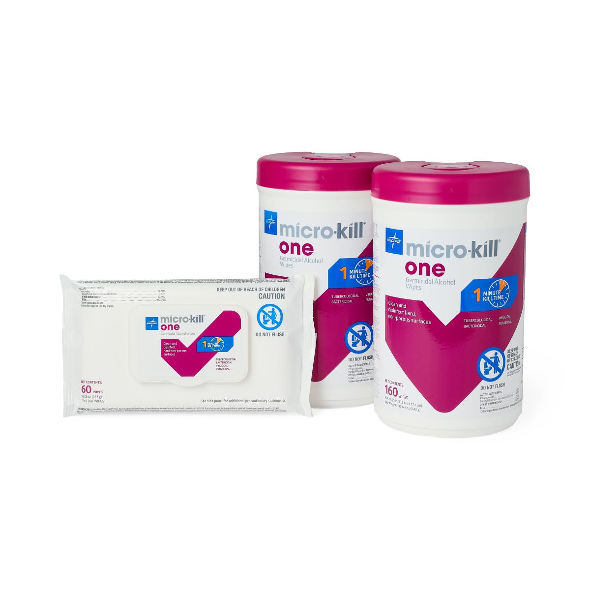 Medline Micro-Kill One Germicidal Alcohol Wipes