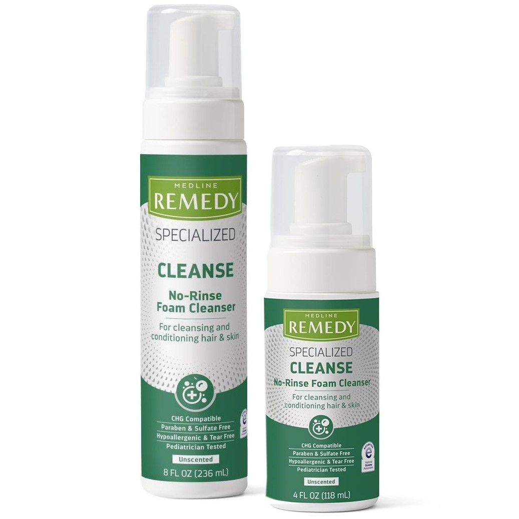 Medline Remedy Specialized No-Rinse Foam Cleanser