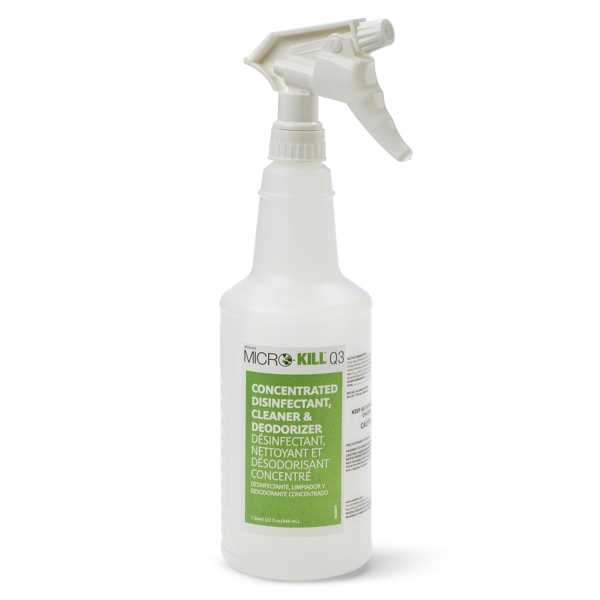 Medline Micro-Kill Q3 Quaternary Disinfectant Spray