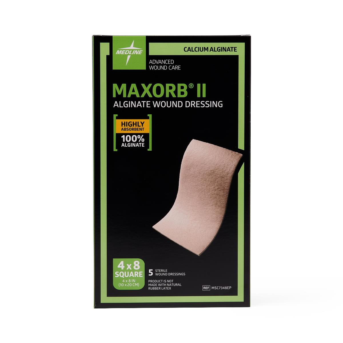 maxorb silver alginate dressing Medline Maxorb II (Ag) Silver Alginate Wound Dressings