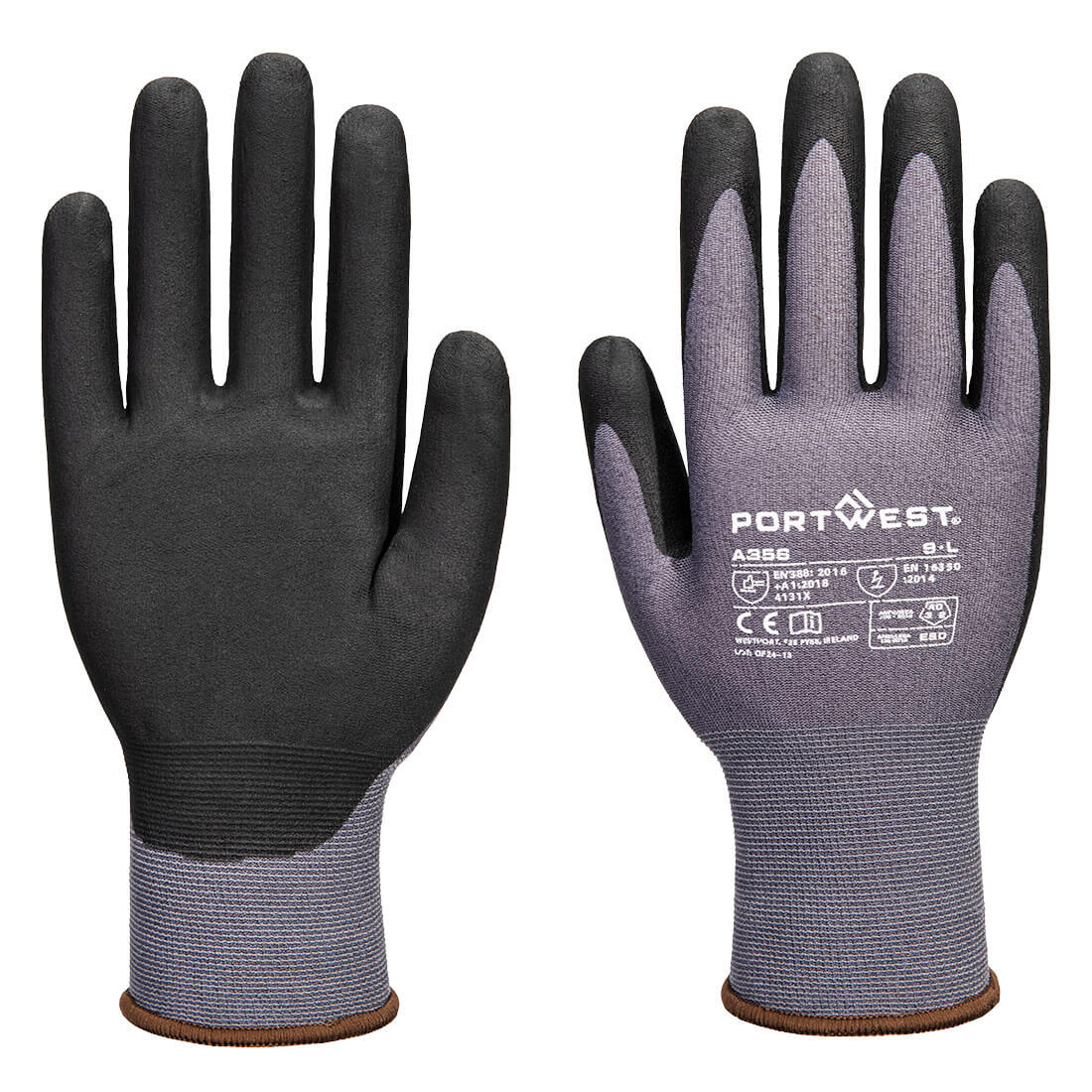 Portwest A356 ESD Nitrile Coated Work Glove