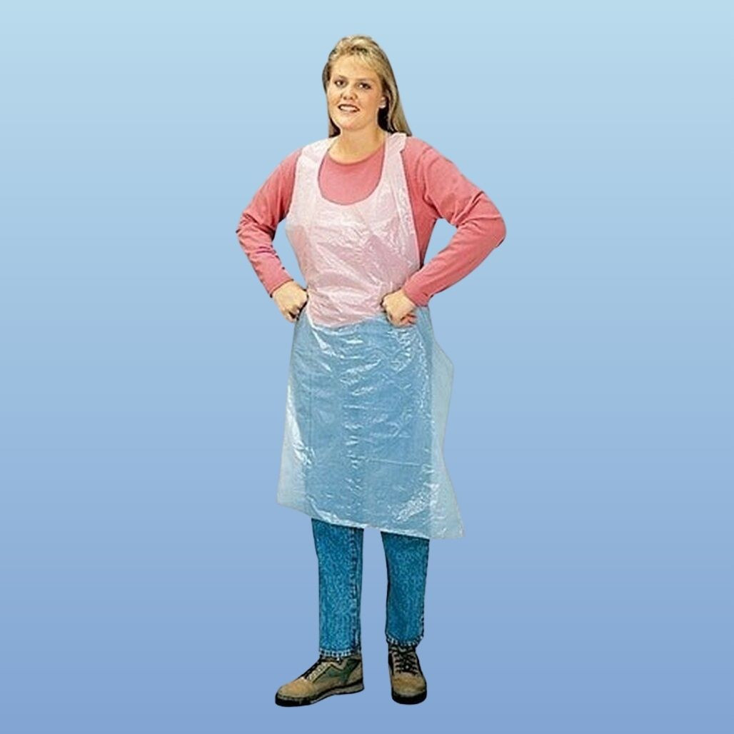 Liberty Clear Polyethylene Disposable Aprons, 1.25 mil, 28 x 46 in.